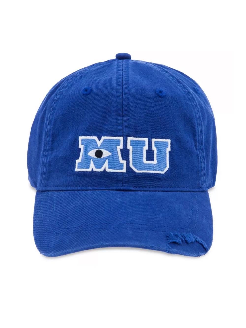 Disney Parks Monsters University Royal Blue Cotton Cap with embroidered logo